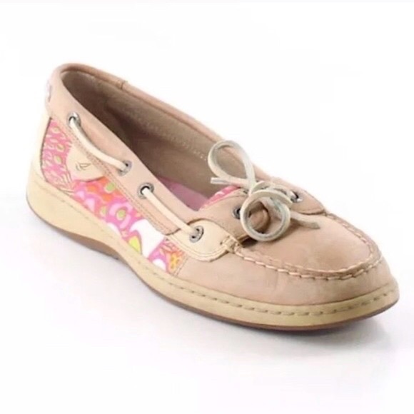Sperry Top-Sider Angelfish Linen Floral Shoes Sz 8 - Picture 8 of 8